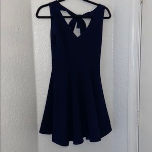 Navy cocktail dress